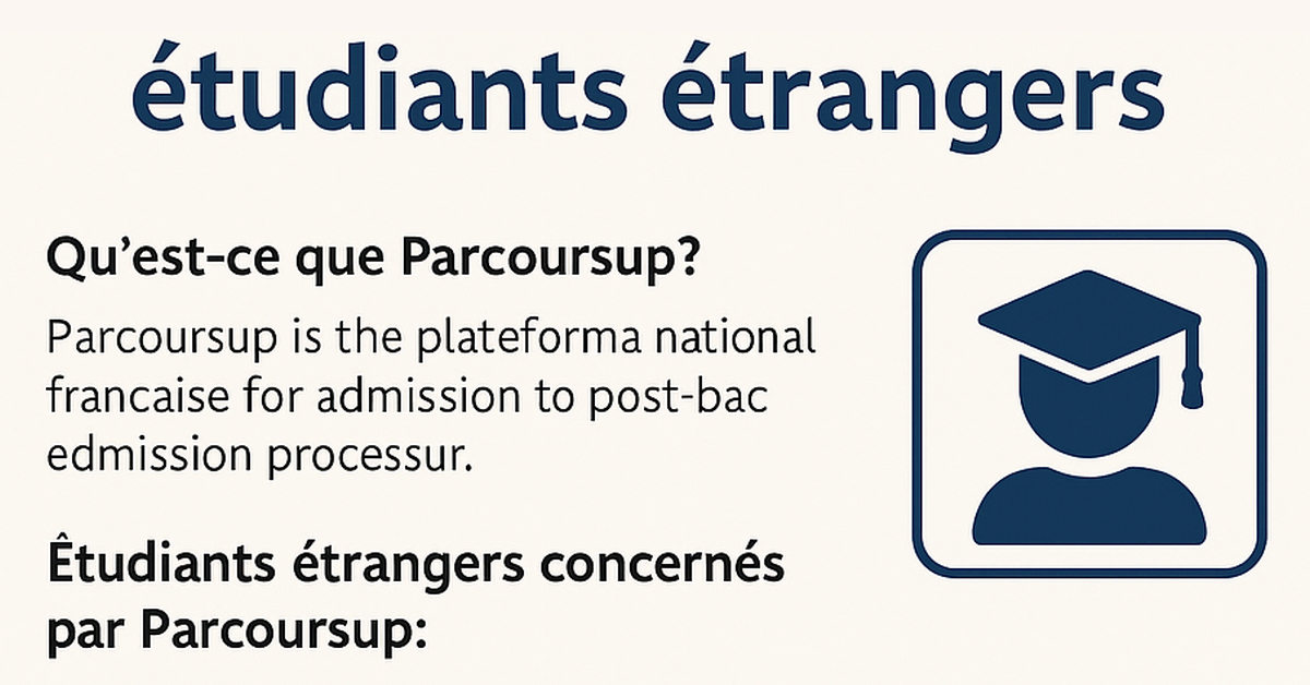Parcoursup 2025 pour étudiants étrangers : guide et conseils